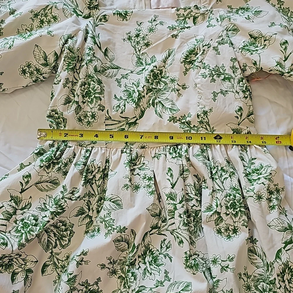 Rachel Parcell size 6 green dress fits like a size 8 sage toile sundress - Picture 11 of 12